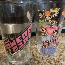 PowerPuff Girls Glass Cups