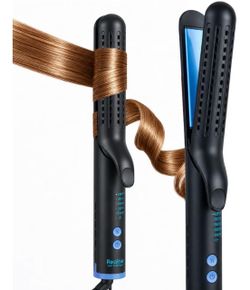 Airflow Curling Iron, Flat Iron-Hair Straightener & 2 in 1 Curler