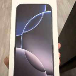 iPhone 16 Pro 128GB (Black Titanium) unlocked. 