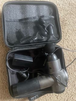 Percussion Massage Gun with Case and Attachments