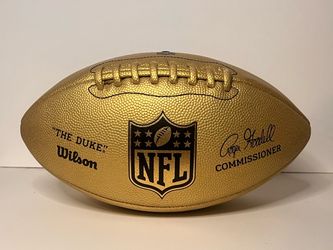 Wilson NFL “The Duke” Metallic Gold Football WTF1826 – Official Size Collectible Display