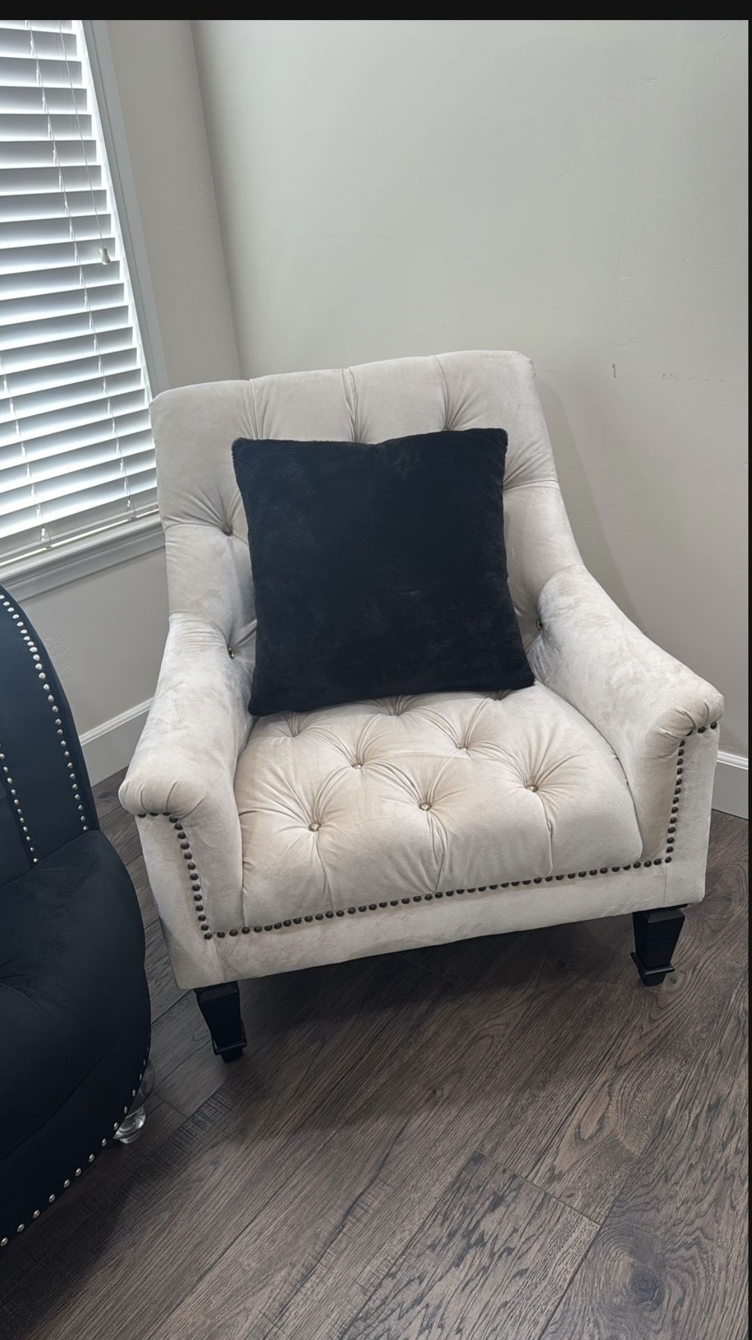 Two Creamy Colored Chairs