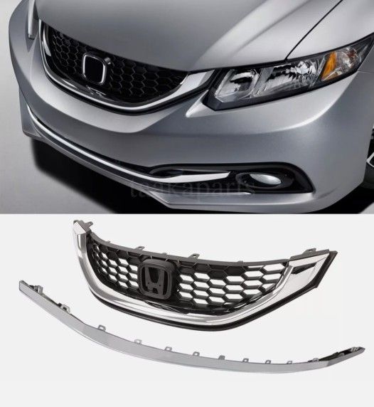 2013- 2015 Honda Civic Grill/ Chrome Piece