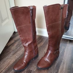 Brown Leather Boots 