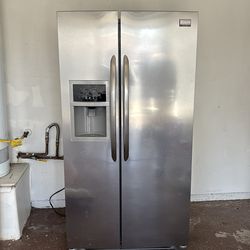 Stainless steel fridge