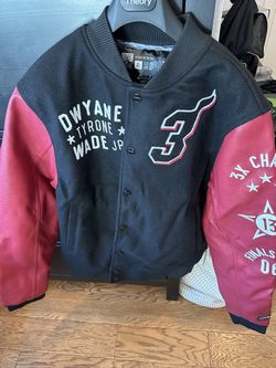 Dwyane Wade Miami Heat Court Culture Legacy Letterman Jacket /333