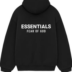 Classic Black Essentials Hoodie Men’s 