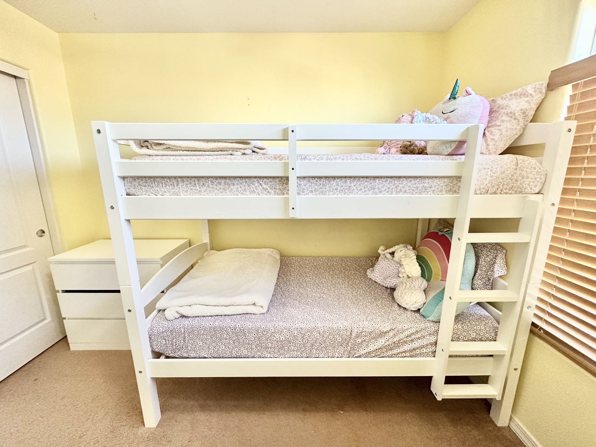 White Bunk Bed