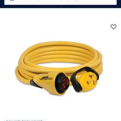 Camco 30 Amp 25' RV Power Cord With Low Profile Folding Male End. 