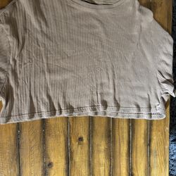 Brown crop top M