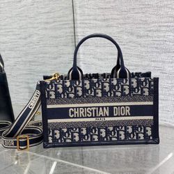 East-West Dior Book Tote with strap