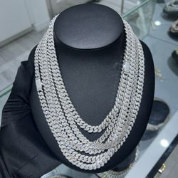 VVS 8mm Cuban Chain - Passes Diamond Tester, High Quality