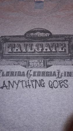 Florida Georgia Line 2014 Concert Shirt Anything Goes Tailgate