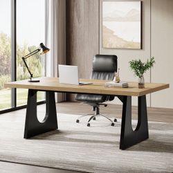 70" Executive Desk, Modern Computer Office Desk Workstation