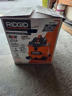 14 Gal. 6.0 Peak HP NXT Shop Vacuum Wet Dry Vac VACUUM ONLY, NEVER USED