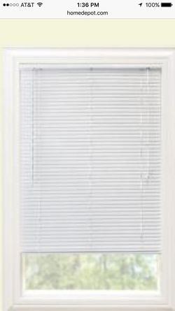 35" Window blind new out of box white 72" long