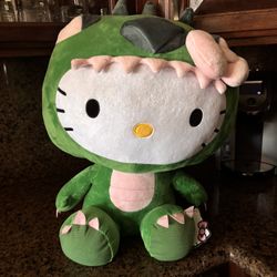 Rare Hello Kitty Dinosaur Plush