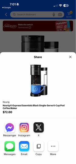 Keurig K-Express Essentials Single-Serve Coffee Maker