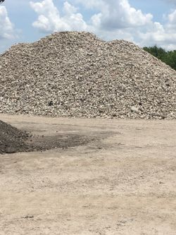 crush concrete. Bull rock and etc.