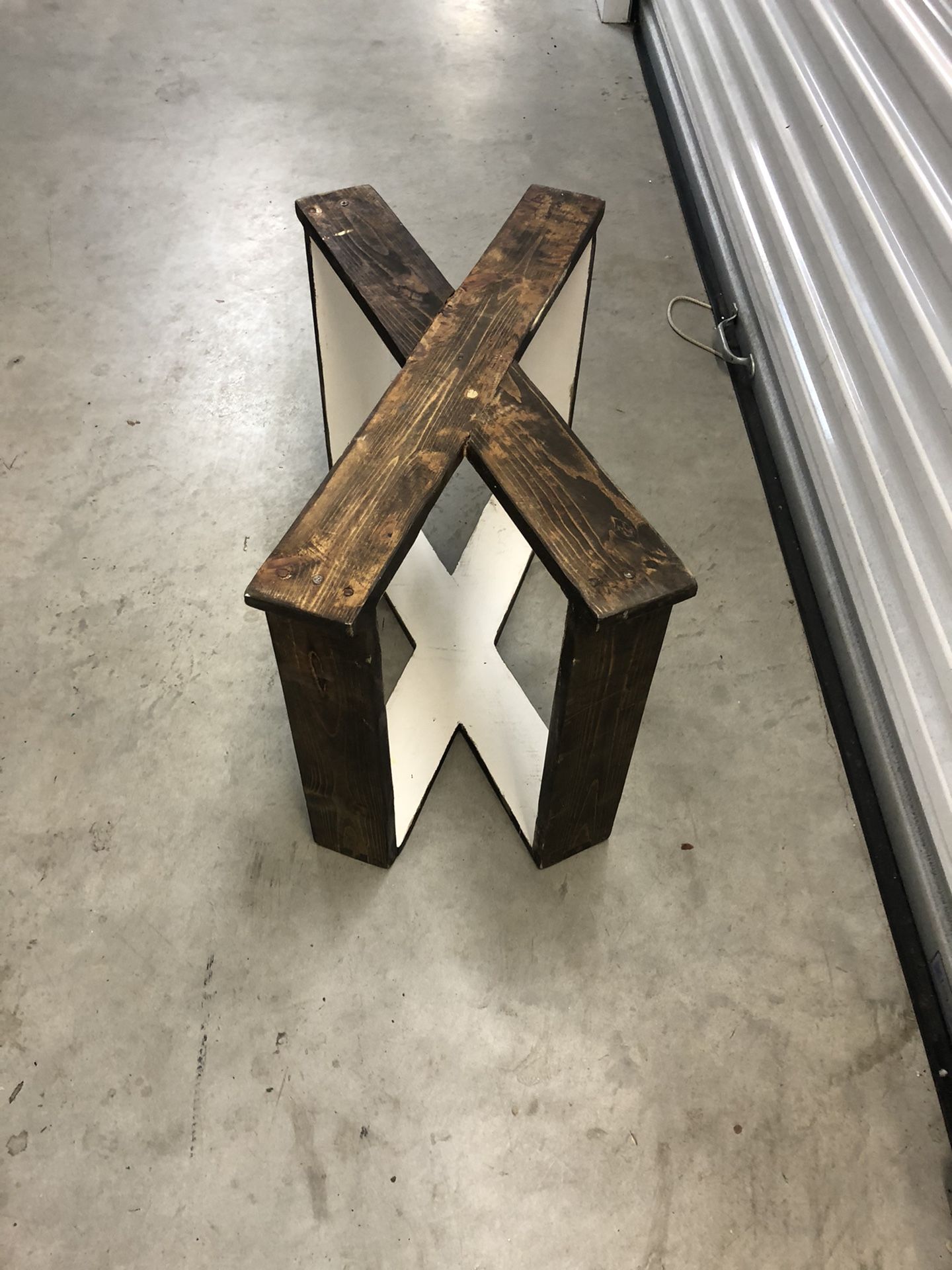 RUSTIC WOODEN TABLE BADE FOR GLASS TOP