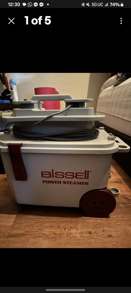 BISSELL Power Steamer Deluxe 1631 Carpet Cleaner Wet Vacuum Attachments Hose