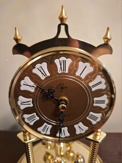 VINTAGE 1980S ELGIN QUARTZ ANNIVERSARY CLOCK