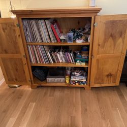 Wood Cabinet with Shelves