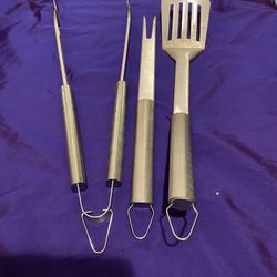 3 Pcs Weber Metal Barbecue Set