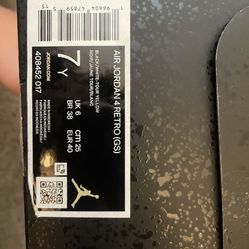 Jordan 4 Yellow Thunder