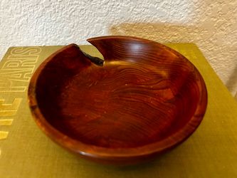 Pretty Hand-carved wood Bowl