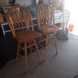 oak bar stools 