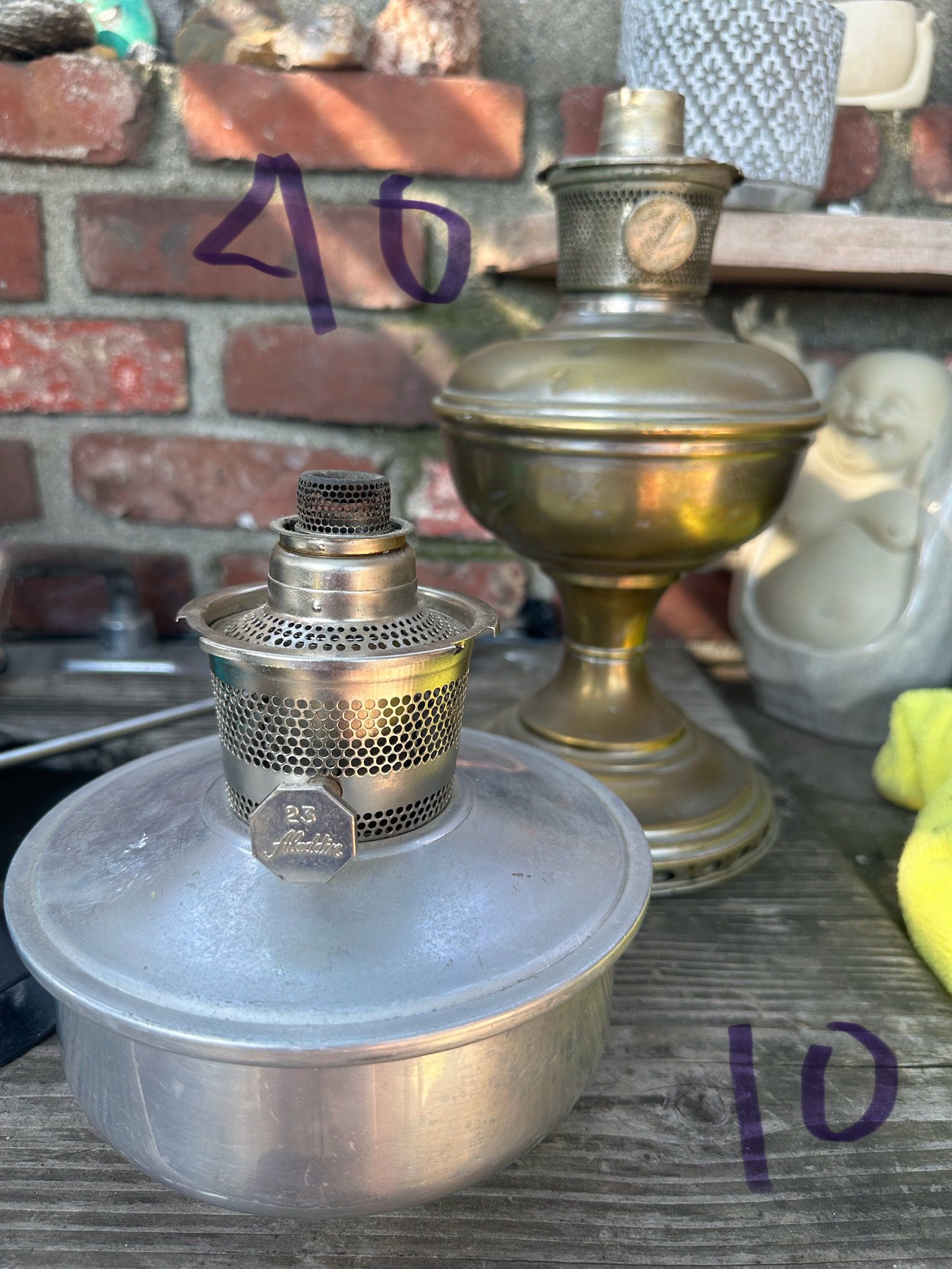  Antique Aladdin Kerosene Lamps 