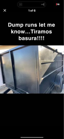 Black Diamond Plate Dump Trailer