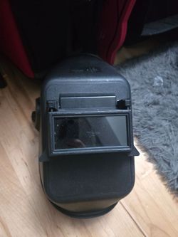 Black Welding Helmet with Flip Lens shade 10
