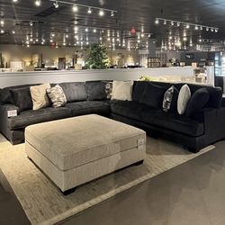 Charcoal 3PC Sectional Couch