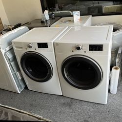 white kenmore front load washer dryer set