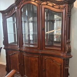 Glass China Cabinet Hutch
