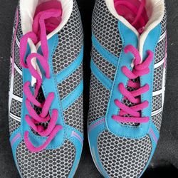 Dynamic Blue and Pink Sneakers with Breathable Mesh Action Flex 