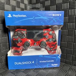 Sony DualShock Controller For Sony PlayStation 4 - Red Camo New (in the Box)
