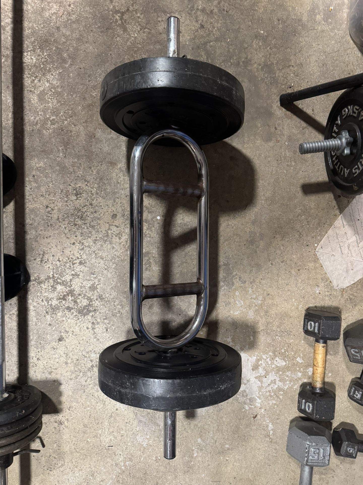 Trap Bar + Plates + Collars