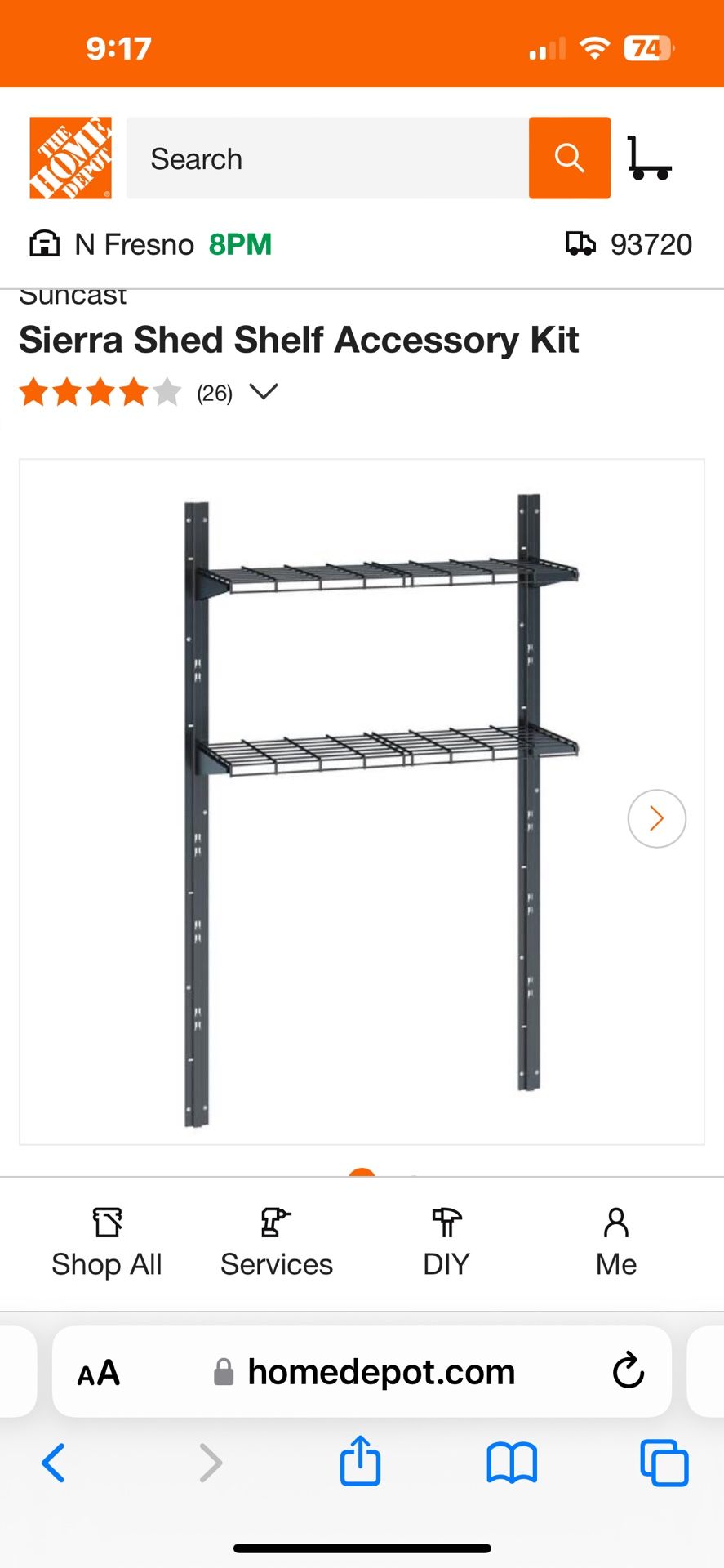 Shelf Kit For Suncast Shed 