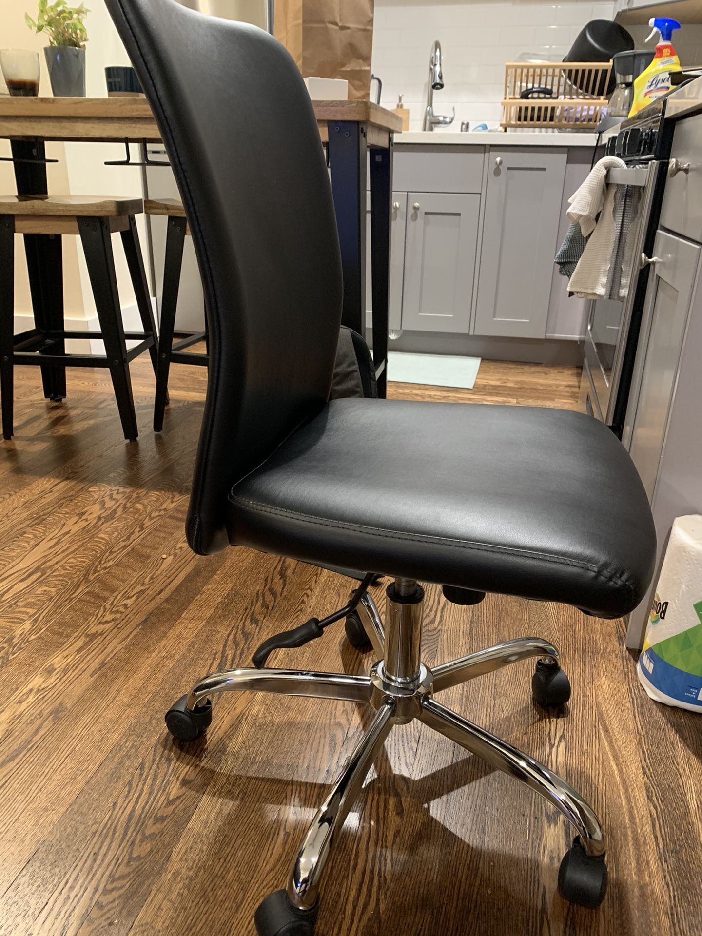 Office Depot Black Pleather Office Chair
