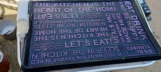 Kitchen Sign-mat 33"×21" Rubber