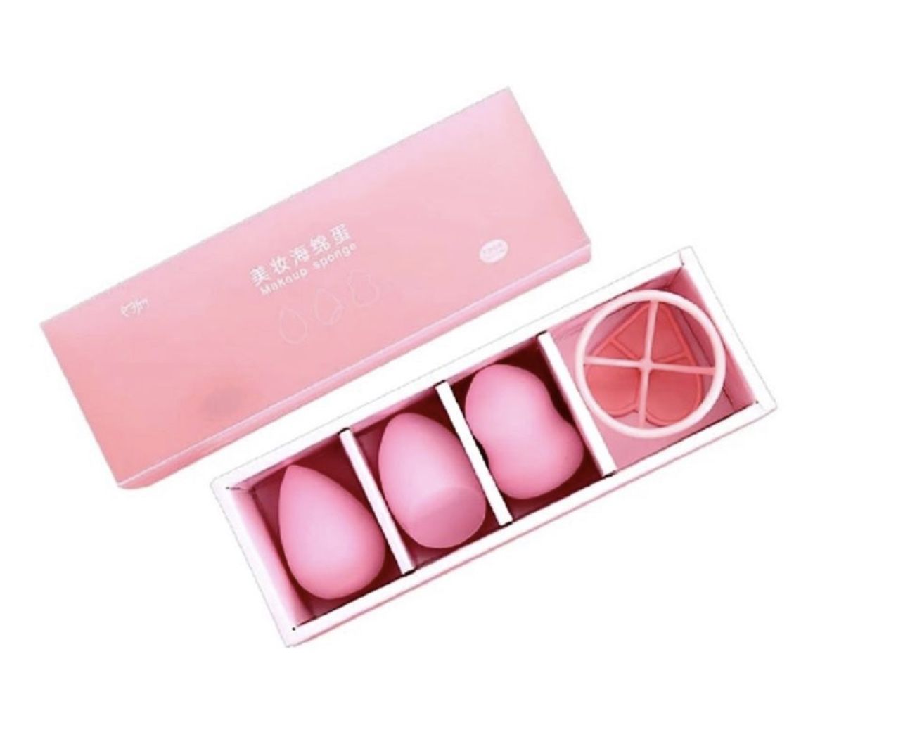 3Ps Makeup Foundation Sponge Blender Puff Flawless Powder+Makeup Sponge Holder