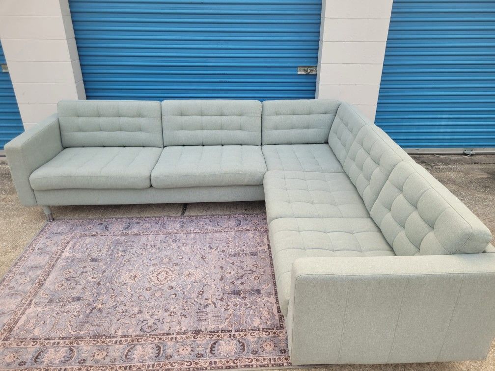 Ikea Sage Green Morabo L Shaped Sectional Sofa $700 OBO