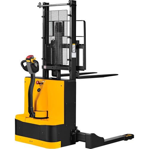 Yale Fully Powered Straddle Stacker Lift Truck, 65" Lift, 3,800 Lb. Capacity