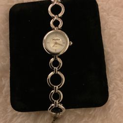 Silver Link Mudd Watch