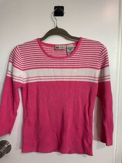 Womens knit pink long sleeve