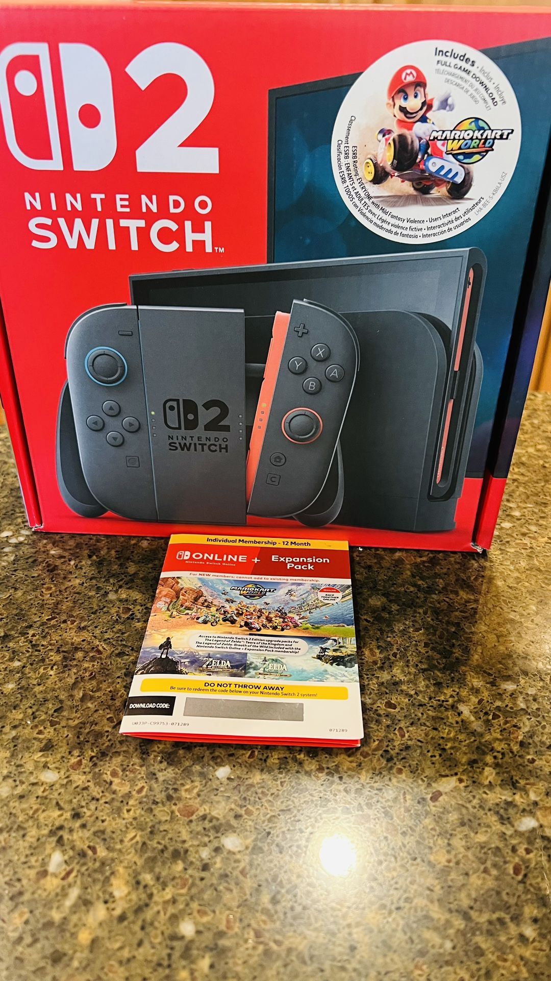 Nintendo switch 2 Costco Bundle With MarioKart World And Expansion Pack