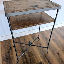 Bombay Company Metal & Wood Collapsible Side Table